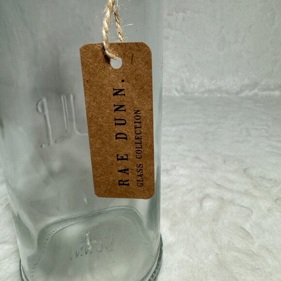 Rae Dunn Glass Bail & Trigger Bottle Collection Raised “GULP” On Bottle HTF NWT - Picture 2 of 6